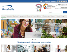 Tablet Screenshot of henshalls.com